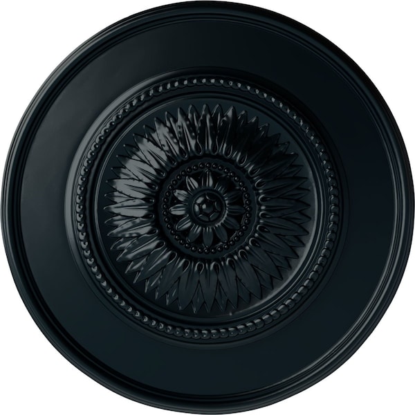 Ekena Millwork Floral Ceiling Medallion, Hand-Painted Night Shade, 23 1/2"OD x 2 3/4"P CM23FLNSF - main